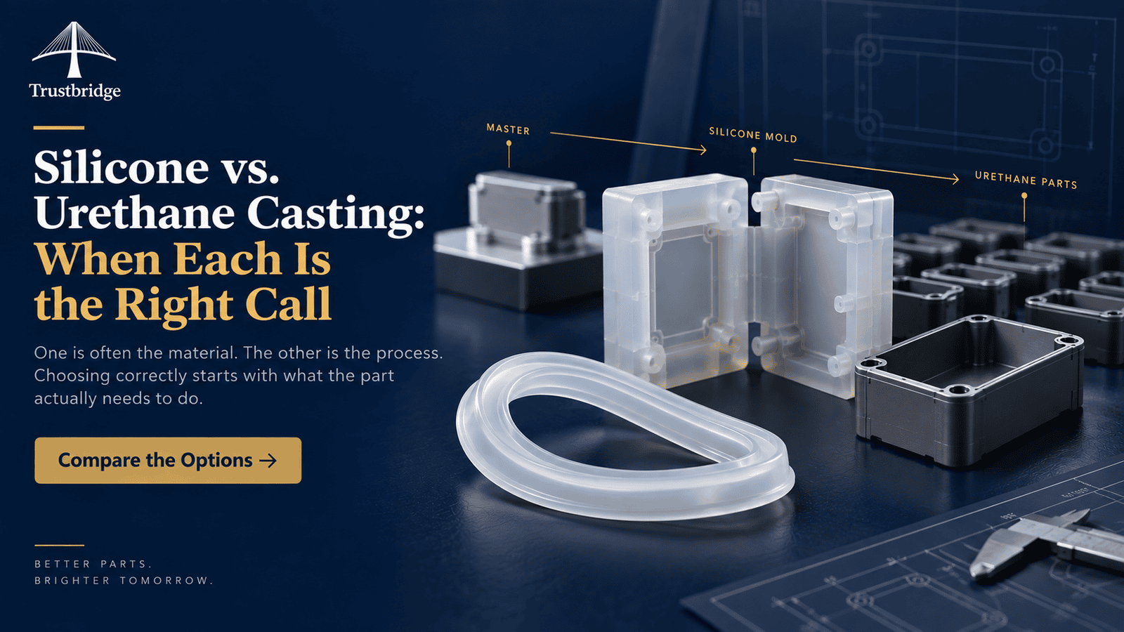 What Are the Key Differences Between Silicone Rubber Parts and Cast Urethane Parts?
